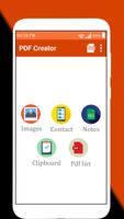 Pdf Creator : Images, Notes, Clipboard Covert Pdf poster