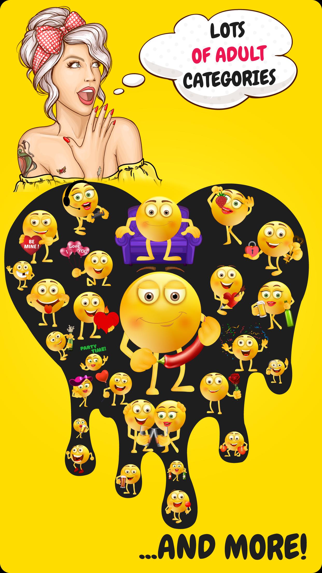 Adultmoji: Adult Emoji Sticker ảnh chụp màn hình 3.