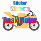 Sticker WA Anak Motor Lucu icône