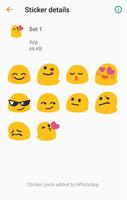 Big Emoji sticker for whatsapp - WAStickerApps скриншот 2