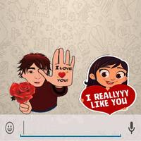 Romantic Stickers for Whatsapp :WAstickers Love پوسٹر