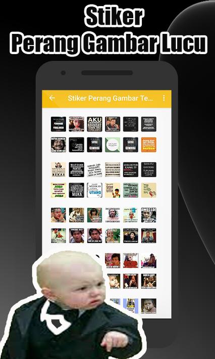 Stiker Perang Gambar Terlucu  WAstickerApps pour Android 