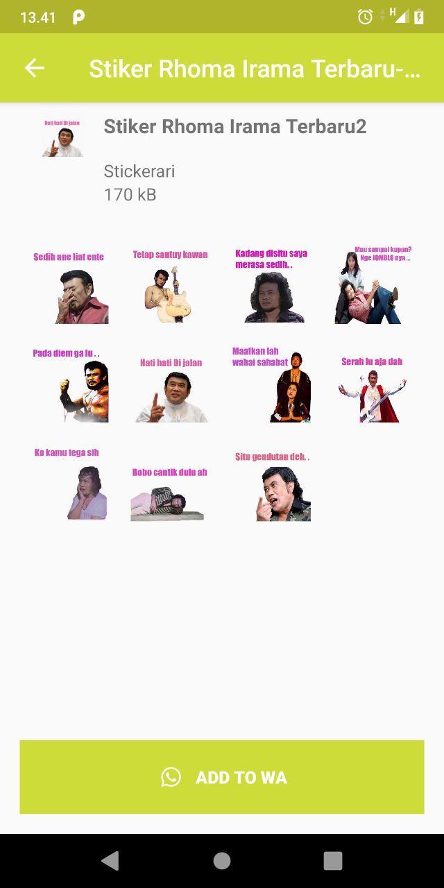 30 Daftar Stiker  Whatsapp Rhoma  Irama  Terkeren Captionseru