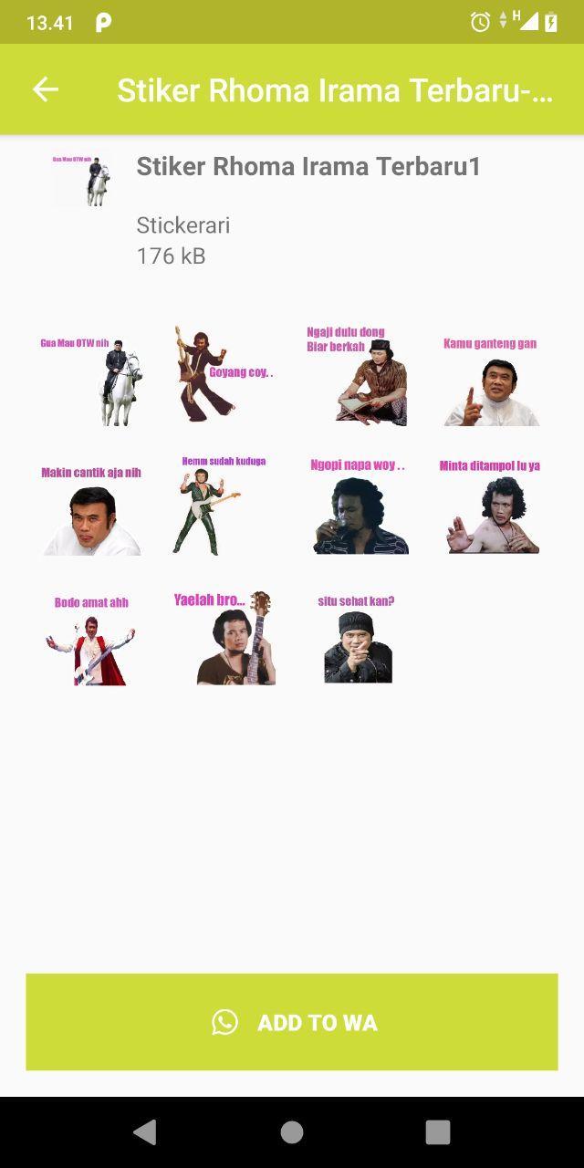 Stiker Rhoma Irama Terbaru Wastickerapps For Android Apk Download