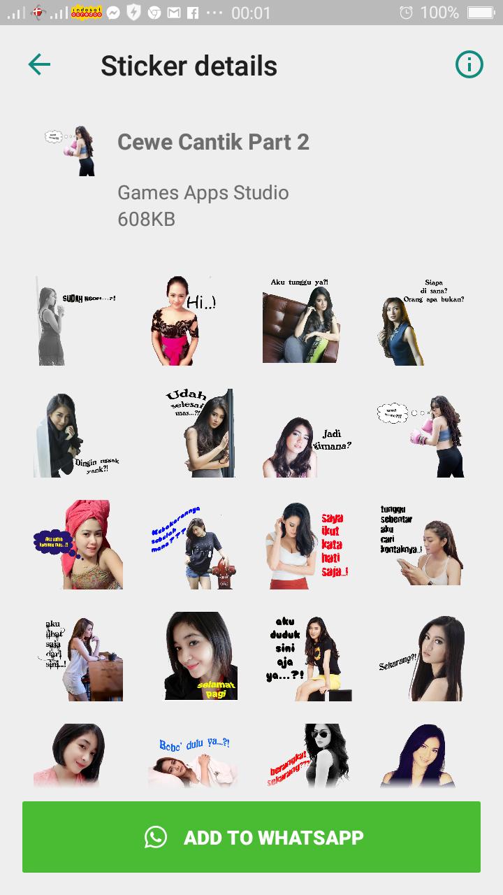 Sticker Cewek Cantik Wastickerapps For Android Apk Download