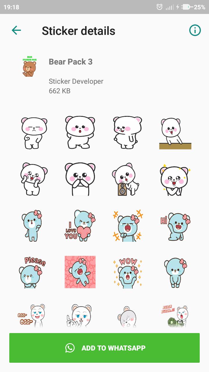 Bear Stickers Wastickerapps For Android Apk Download