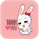 WAStickerApps - Cute Bunny Sti ไอคอน