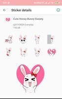 WAStickerApps - Cute Bunny Sti syot layar 2