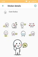Cute Duduu Stickers capture d'écran 1