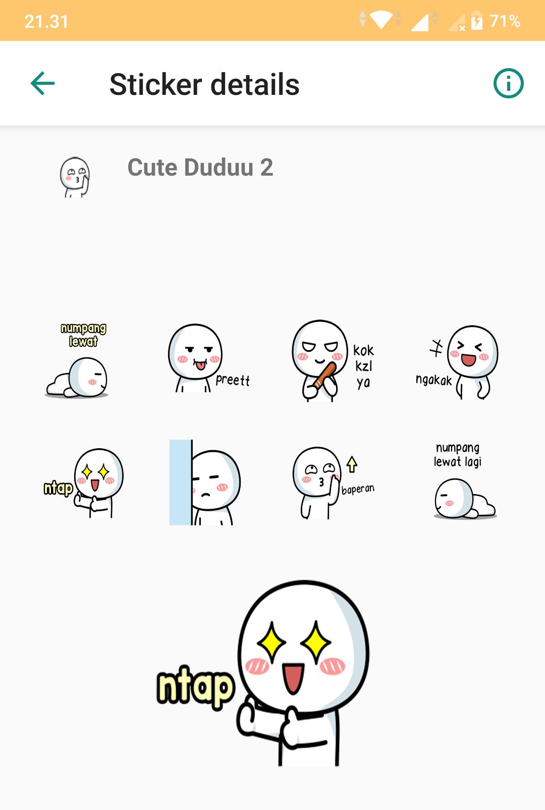 Stiker Cute Duduu For Android Apk Download