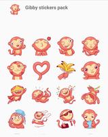 Funny Crazy Monkey Stickers imagem de tela 2