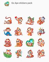 Funny Crazy Monkey Stickers スクリーンショット 3