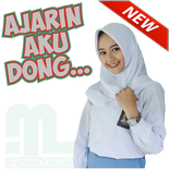 Sticker Muslim Women Madrasa Cute and Beautiful