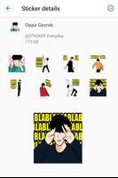Oppa Gesrek - WAStickerApps 스크린샷 1