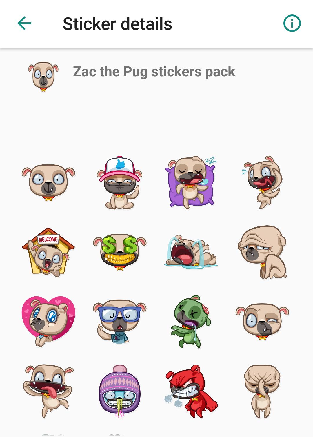Pugsley Stiker Anjing Lucu For Android Apk Download