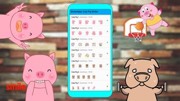 StickerApps: Cute Pig Stickers poster