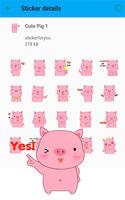 StickerApps: Cute Pig Stickers screenshot 1