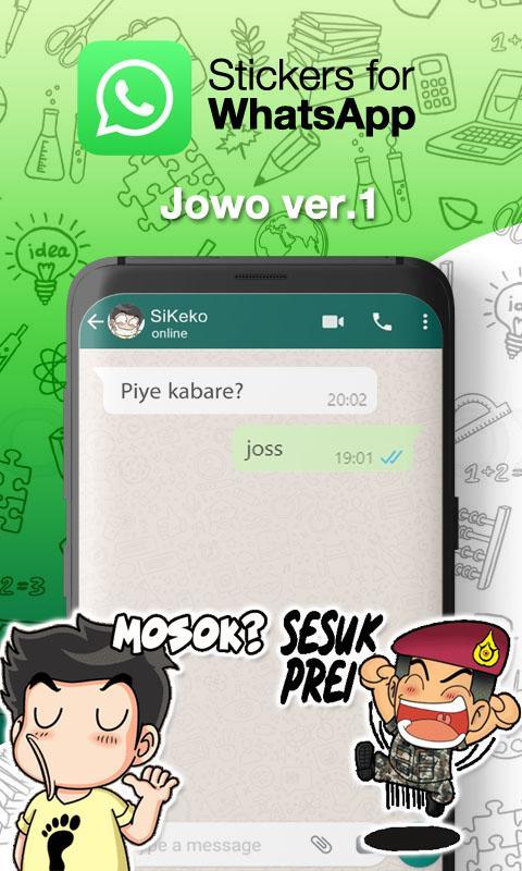  Stiker  WA  Lucu  Jowo for Jawa  Sticker WhatsApp for Android 