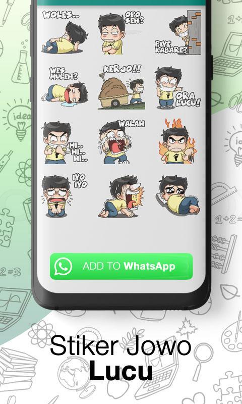  Stiker  WA Lucu  Jowo for Jawa Sticker WhatsApp  for Android 