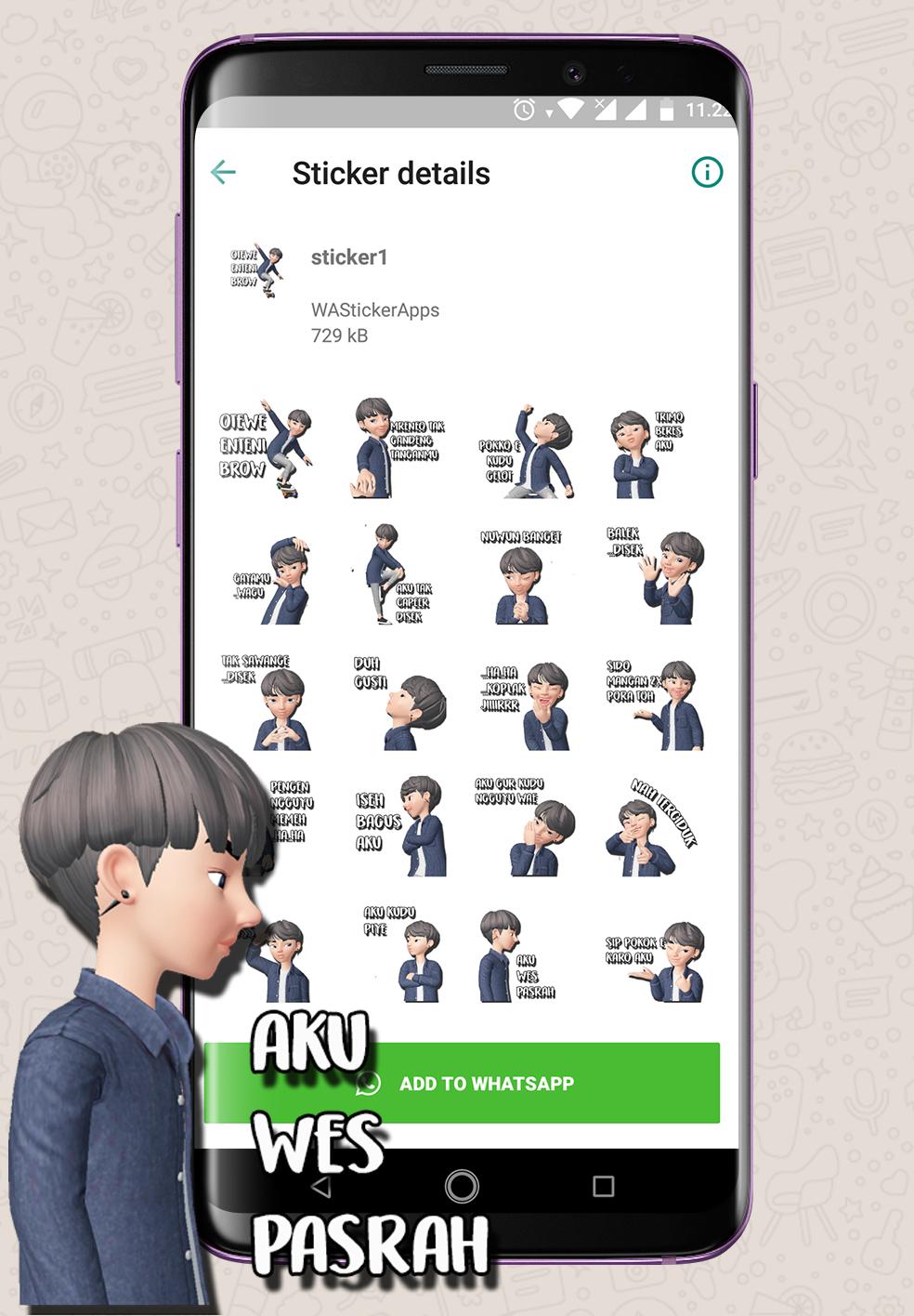 Wa Stiker Jowo Lucu Tenan Jawa For Wastickerapps For Android Apk