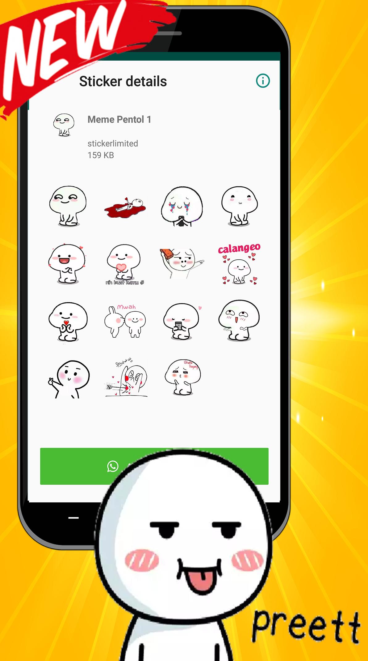 Meme Sticker Pentol Lucu For Wastickerapps For Android Apk Download