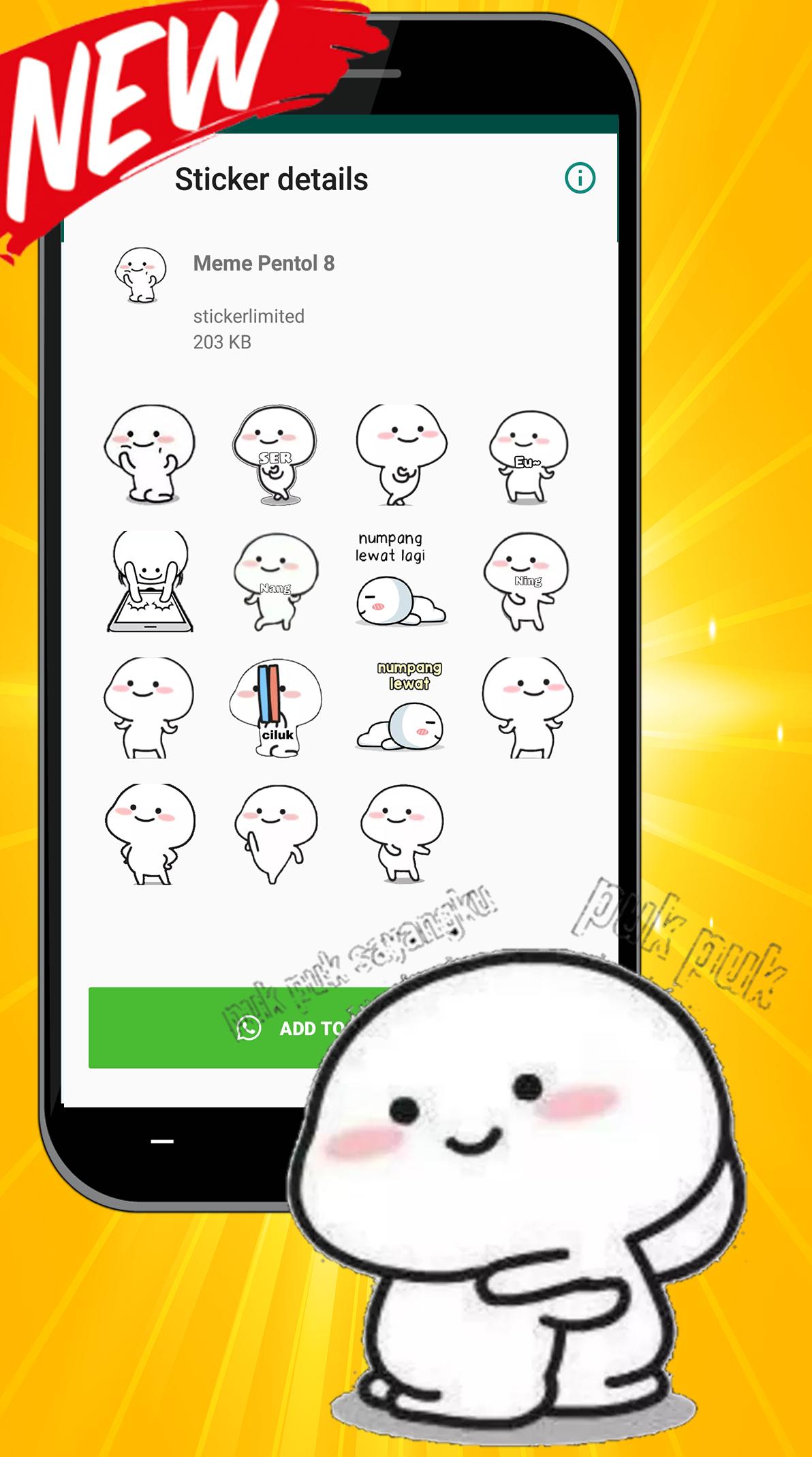 Meme Sticker Pentol Lucu For Wastickerapps For Android Apk Download