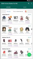 +5000 Anime Stickers Collection For WAStickersApp captura de pantalla 1