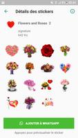 Flowers and Roses Stickers capture d'écran 2