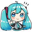 VOCALOID MIKU Aufkleber (Stickers) für WhatsApp