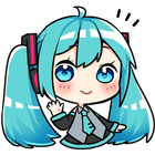 VOCALOID MIKU Stickers for WhatsApp आइकन