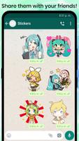 VOCALOID MIKU Autocollants pour WhatsApp Stickers capture d'écran 3