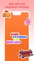 Name Stickers for WhatsApp Poster
