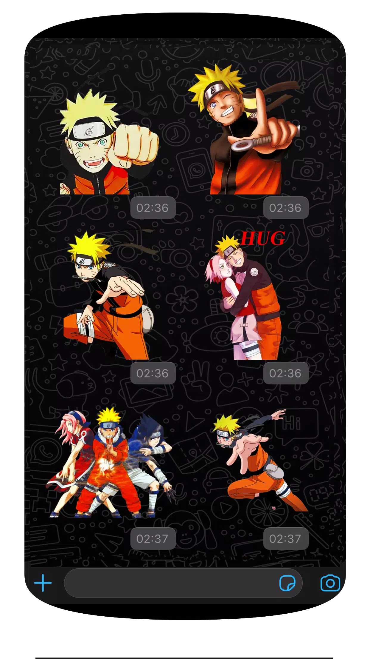 Download do APK de WAstickerApps desenhos animados Naruto 2020 para Android