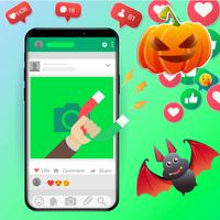 برنامه‌نما Halloween Stickers For Whatsapp 2019 عکس از صفحه