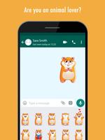 Cute Animal Stickers for WhatsApp, WAStickerApps Affiche