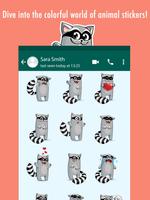 Cute Animal Stickers for WhatsApp, WAStickerApps capture d'écran 1