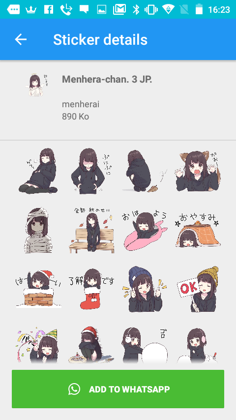 Menhera chan stickers- Anime Stickers for WhatsApp APK for Android Download