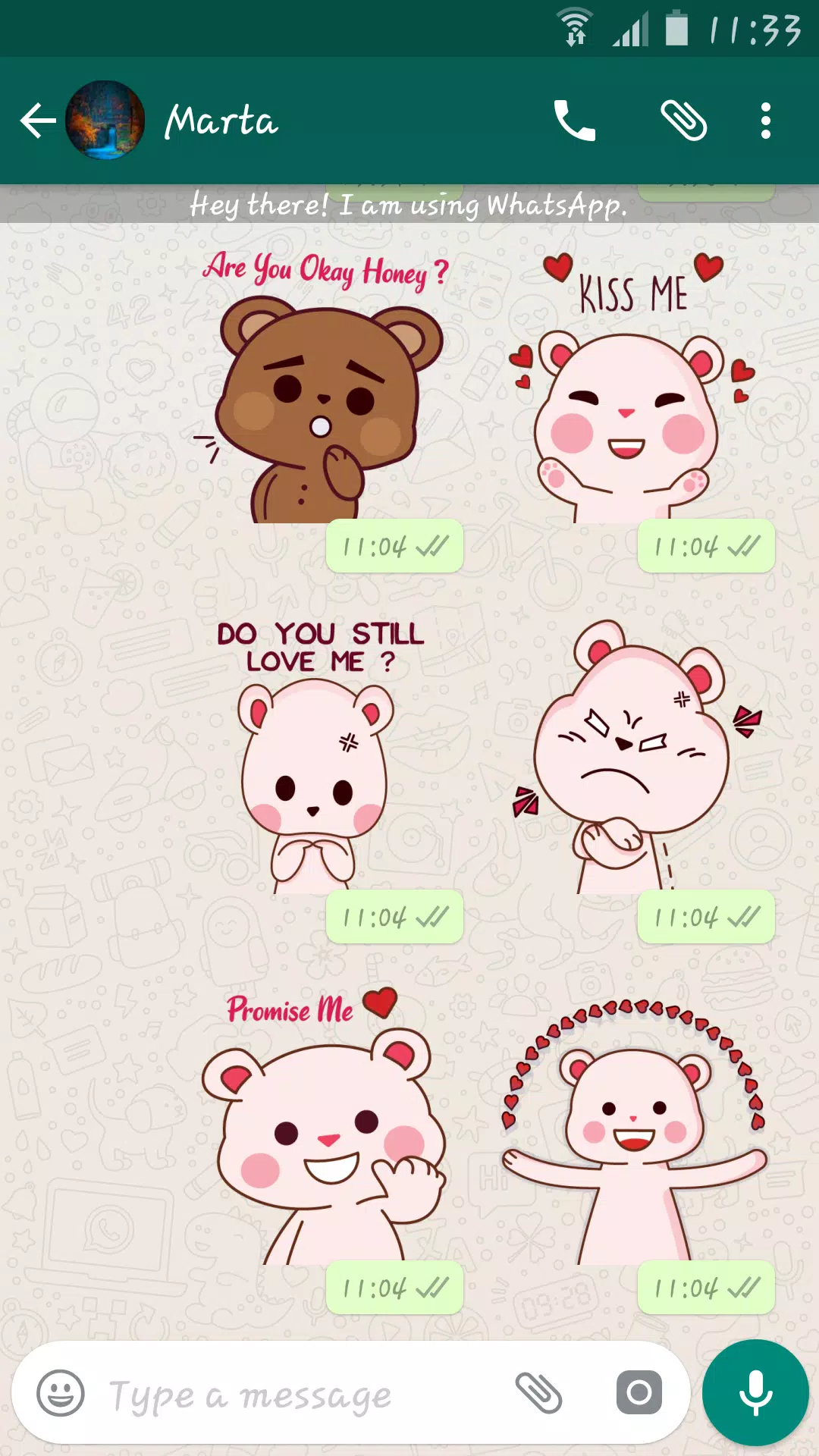 Tải xuống APK Cute Bears (Bappy & Sasha) Stickers For WhatsApp cho ...