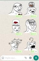 Stickers Meme Brainlets WAStic 포스터