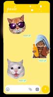 برنامه‌نما Cats Funny Stickers for WhatsApp 2019 عکس از صفحه