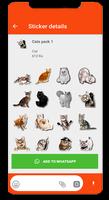 برنامه‌نما Cats Funny Stickers for WhatsApp 2019 عکس از صفحه