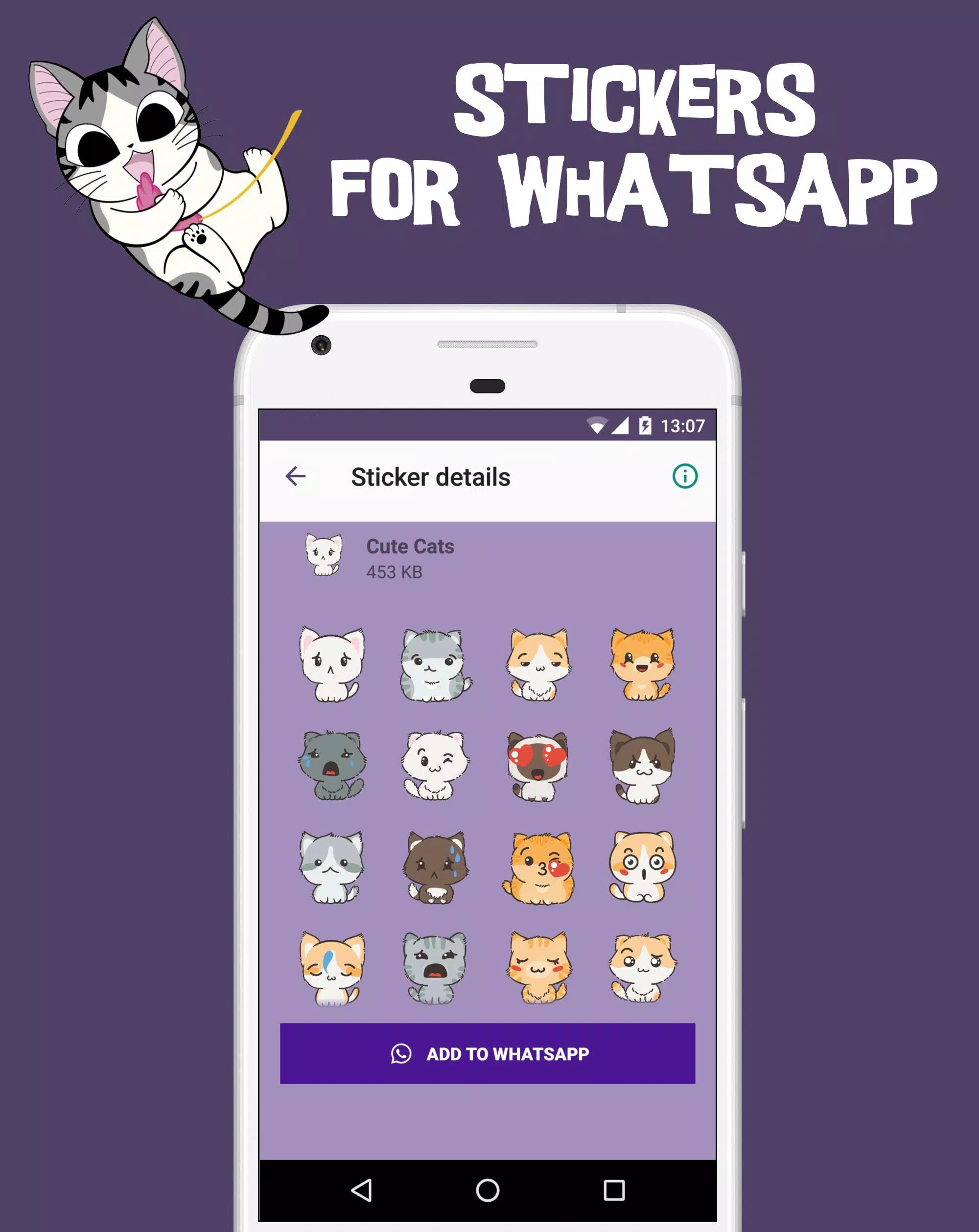Stickers gatti per WhatsApp - WAStickerApps APK per Android Download