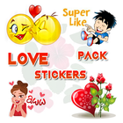 Love Stickers Pack: Emoticônes Smiley Autocollants icône