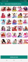 Blackpink and Selena Gomez Ice Cream WAStickerApps screenshot 1