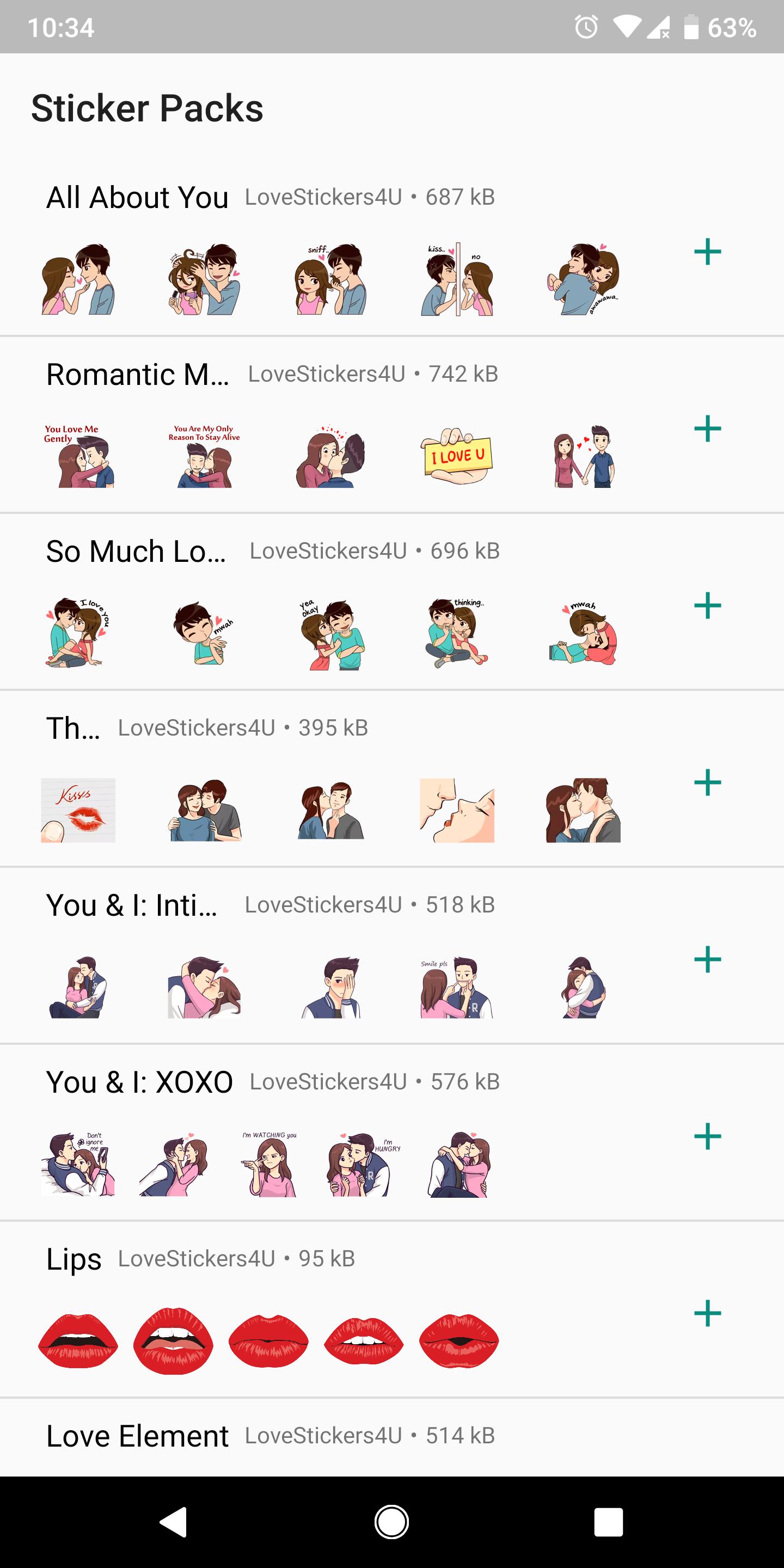 Free Love Sticker Packs For Wa Hot Wa Stickers For Android Apk