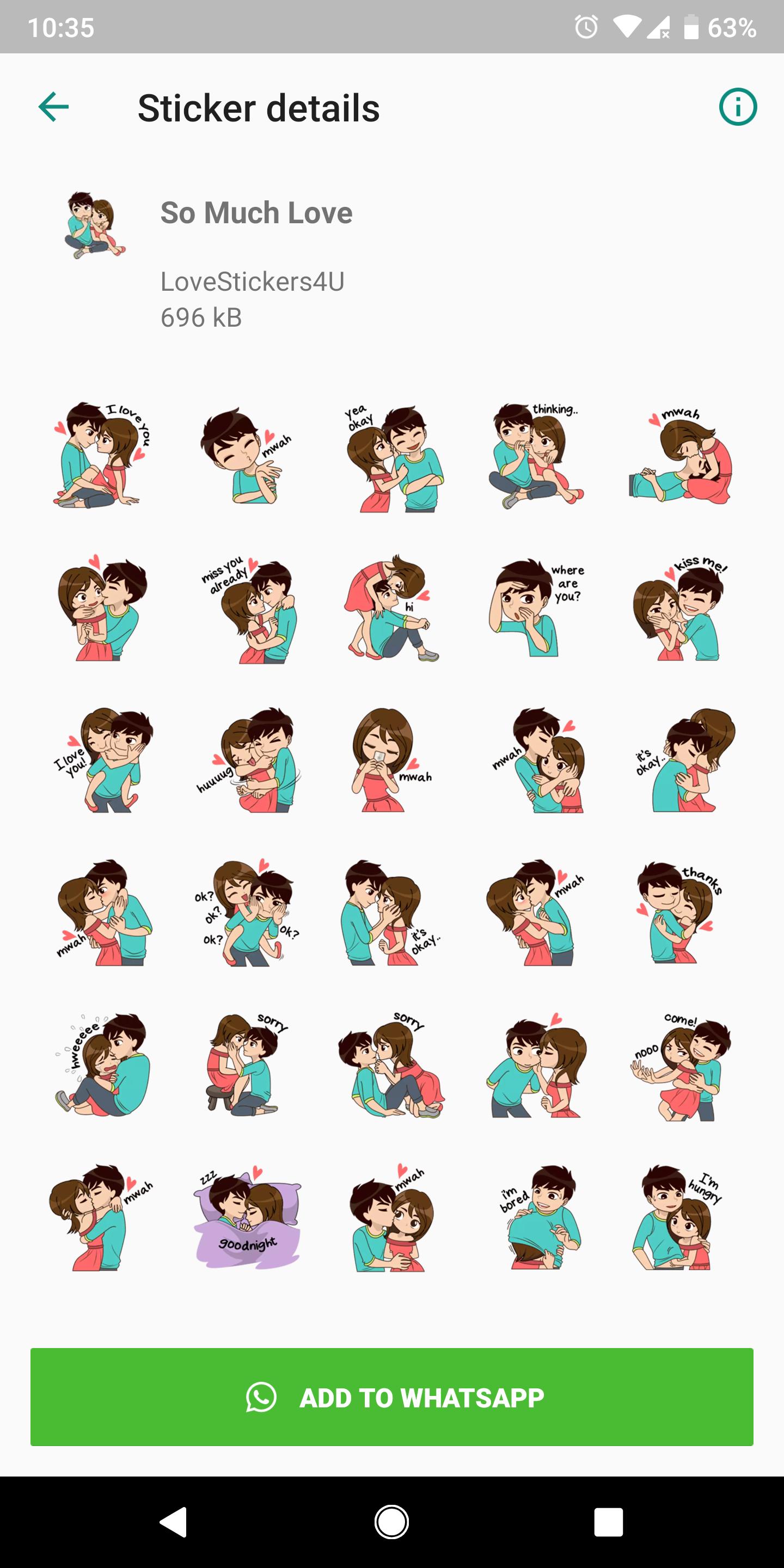 Free Love Sticker Packs For Wa Hot Wa Stickers For Android Apk