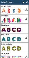 Poster Letter WAStickerApp - Letter Stickers for Whatsapp