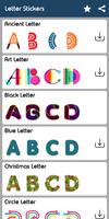 Letter WAStickerApp - Letter Stickers for Whatsapp plakat