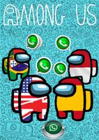 Among Us-Stickers imagem de tela 1