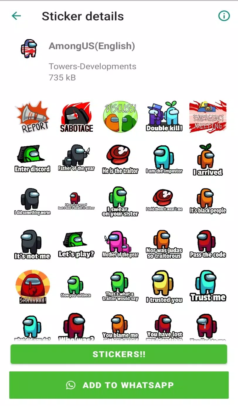 Kill Impostor Sticker for iOS & Android